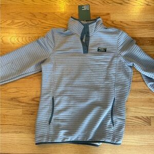L.L. Bean AirLight Grey Heather Pullover Medium Tall NWT